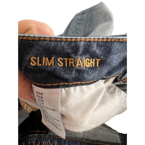 American Eagle Mens Jeans Size 28 x 30 Slim Straight 360 Extreme Flex Denim Blue - Picture 5 of 8